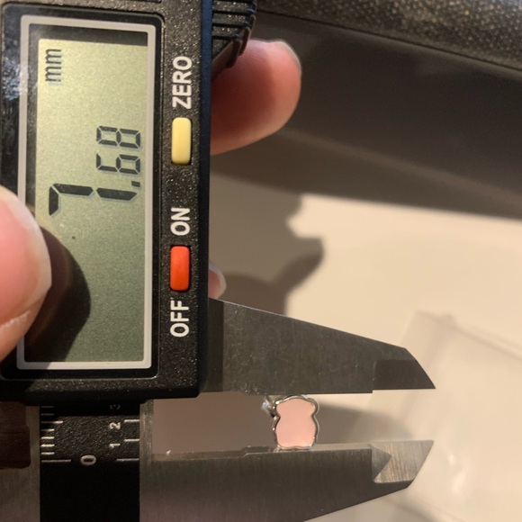 Tous Pink Silver ROSE QUARTZ Stone Earrings Silver Studs - Picture 5 of 12